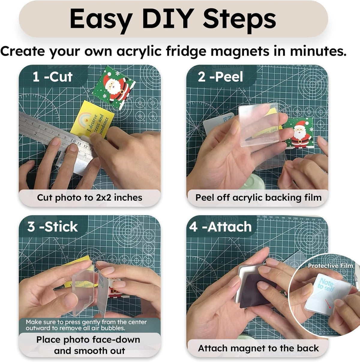 PhotoCharm™ Magnetic Photo Frames
