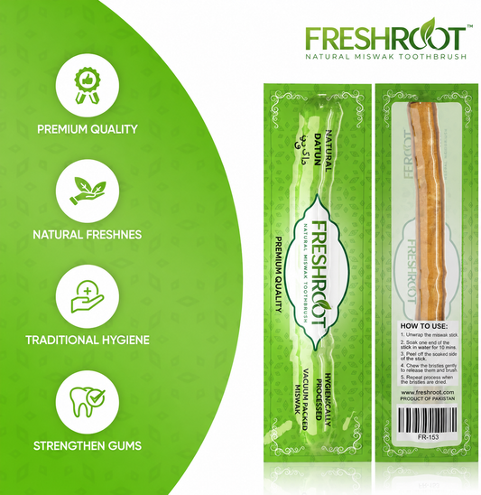 FreshRoot™ Natural Miswak Toothbrush