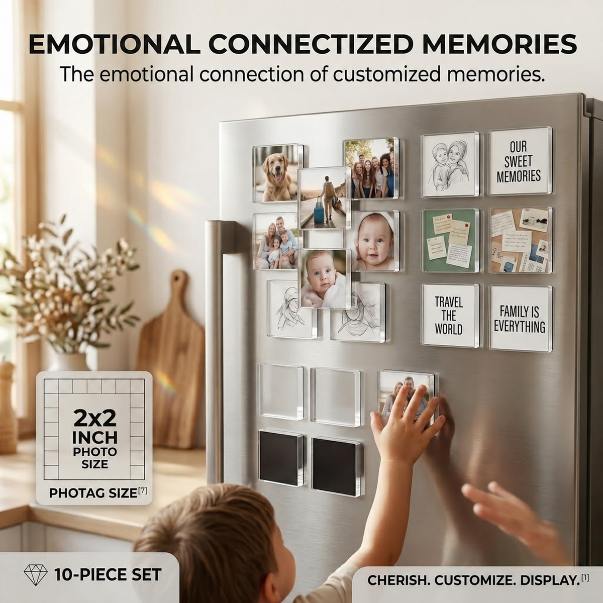 PhotoCharm™ Magnetic Photo Frames