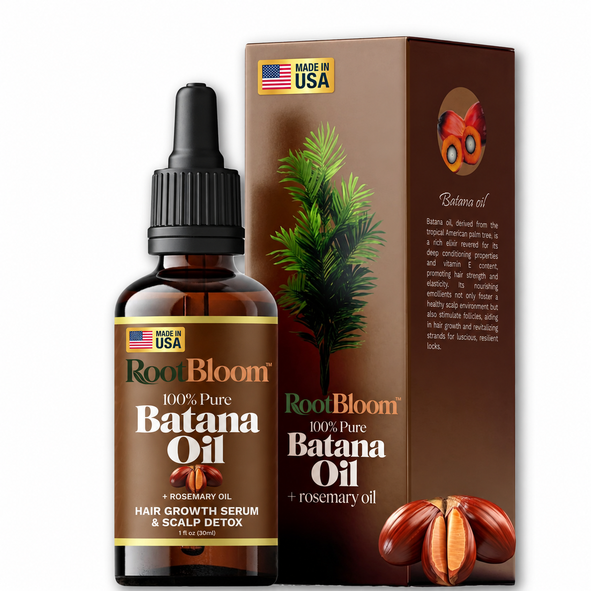 RootBloom™ 100% Pure Batana Hair Oil